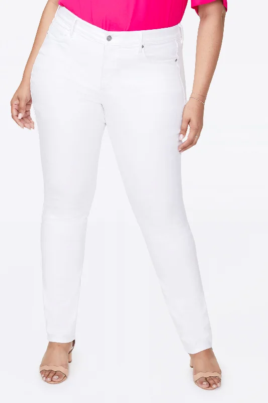 Alina Skinny Jeans In Plus Size - Optic White