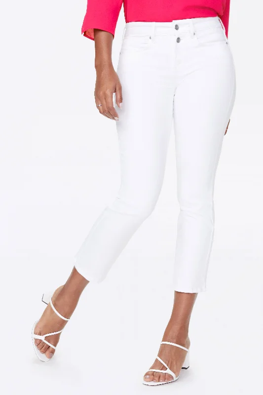 Marilyn Straight Ankle Jeans - Optic White