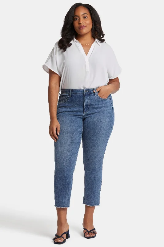 Sheri Slim Ankle Jeans In Plus Size - Rockie