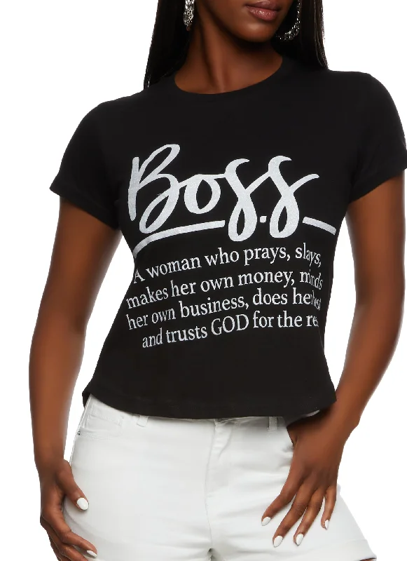 Boss Graphic High Low Tee