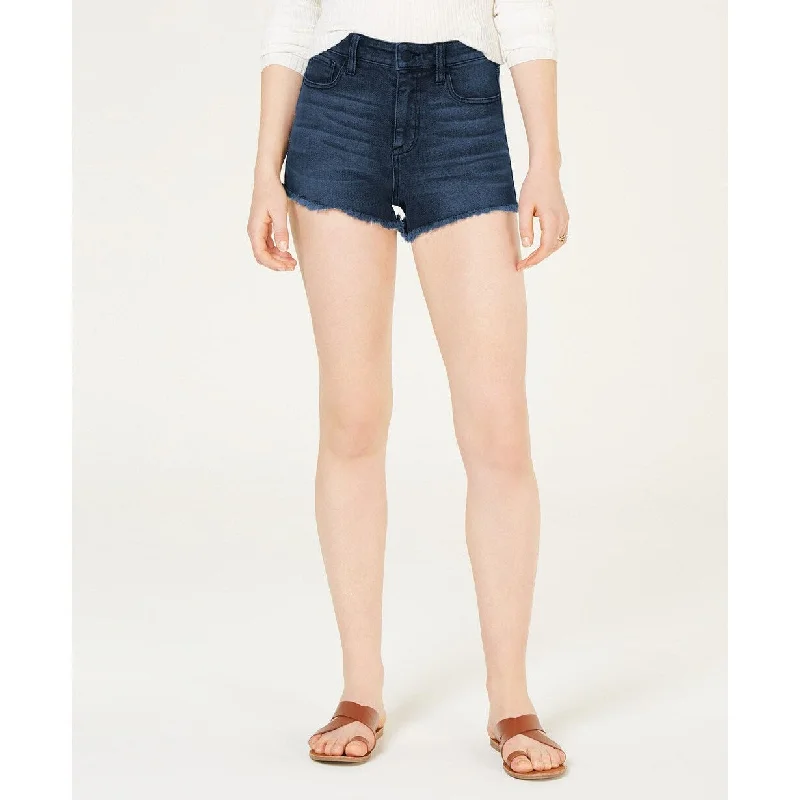 Celebrity Pink Juniors' High-Rise Mom Denim Shorts Blue Size 0