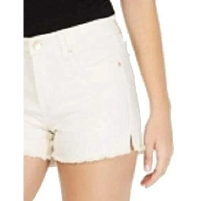 Celebrity Pink Juniors' High-Rise Mom Denim Shorts White Size 9