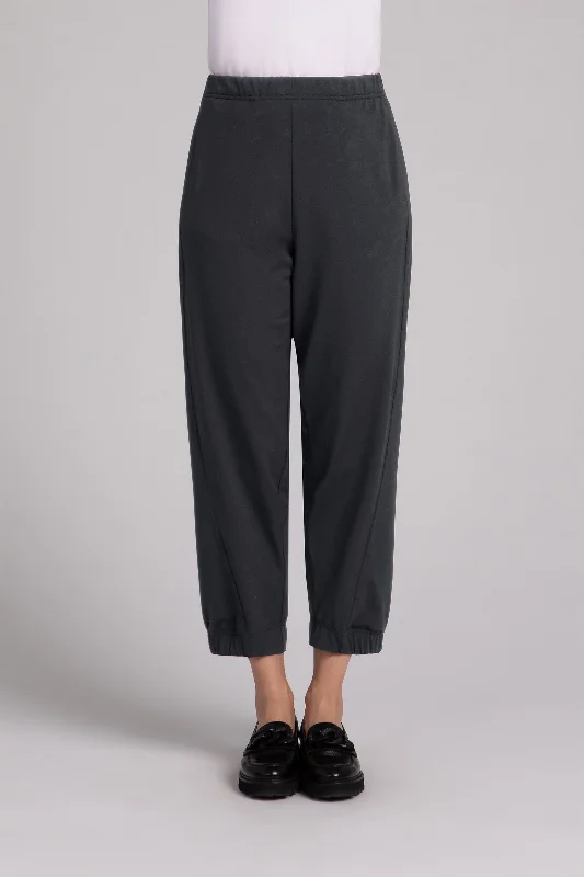 Fleece Back Jersey Half Cuff Jogger Pant | Graphite