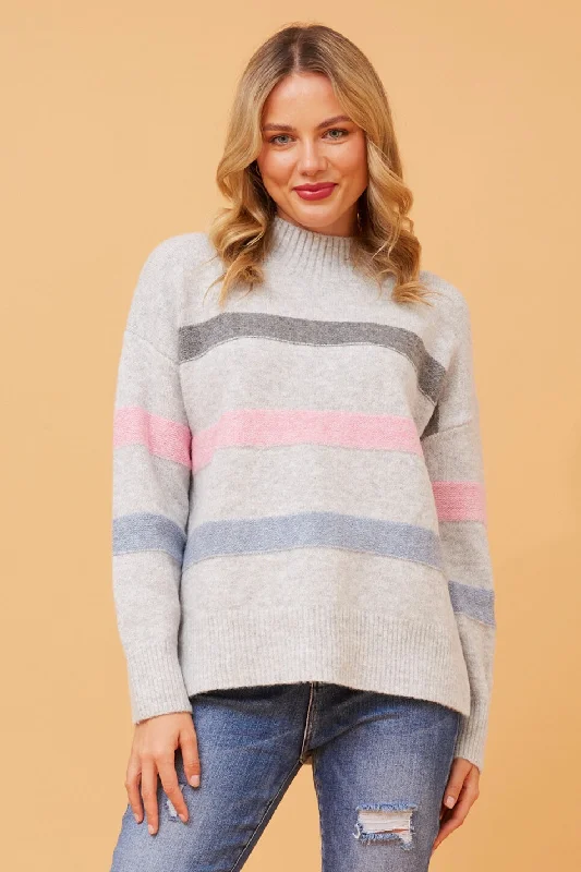 LOANNE STRIPED KNIT JUMPER