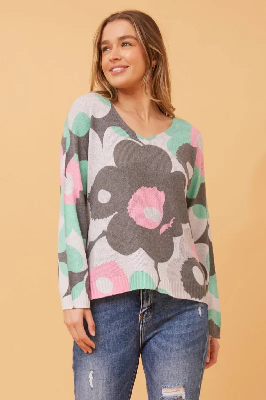 NEAVE FLORAL KNIT JUMPER